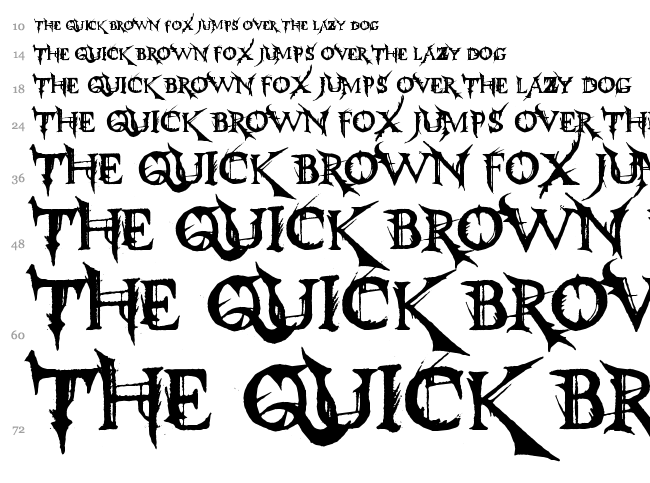 Make Juice font waterfall